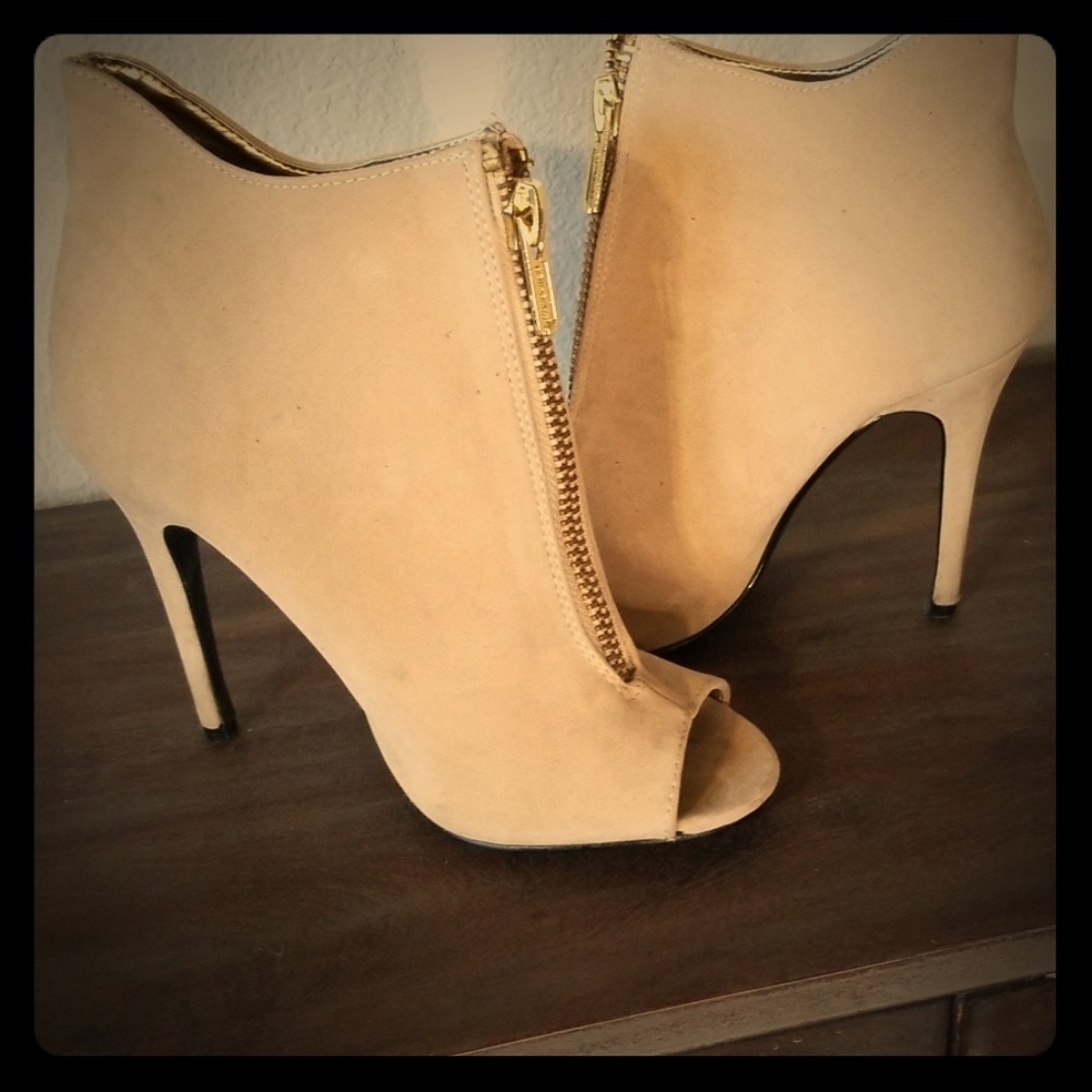 Tan booties